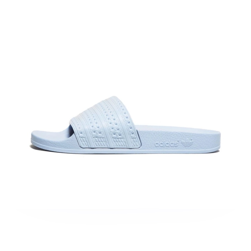 Adidas Adilette pastel blue slides